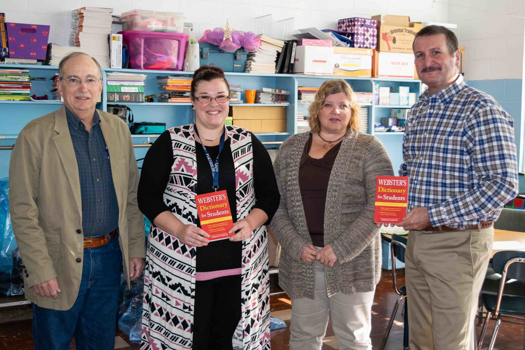 Rotarians distribute dictionaries